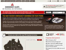 Tablet Screenshot of emergencyalert.gov.au